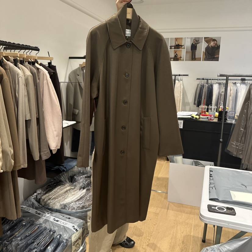 aube nunt東大門直郵女士新品人氣職業時尚真品長款風衣aube nunt長款風衣