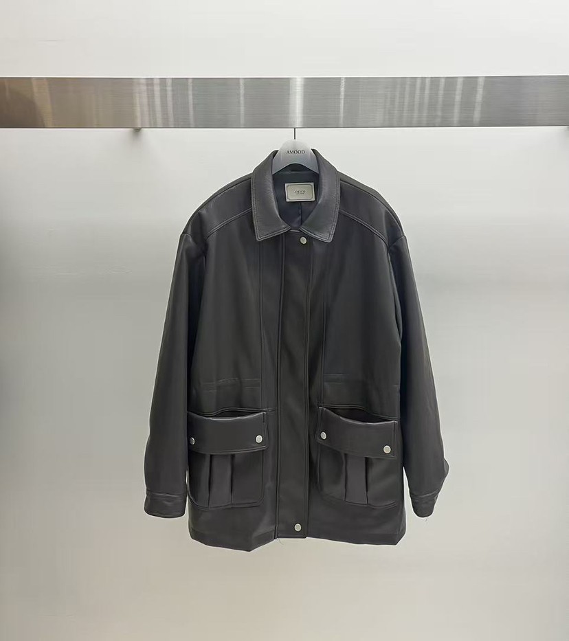 AMOOD東大門直郵女士新品真品推薦時尚熱賣職業人氣皮衣皮革AMOOD皮衣