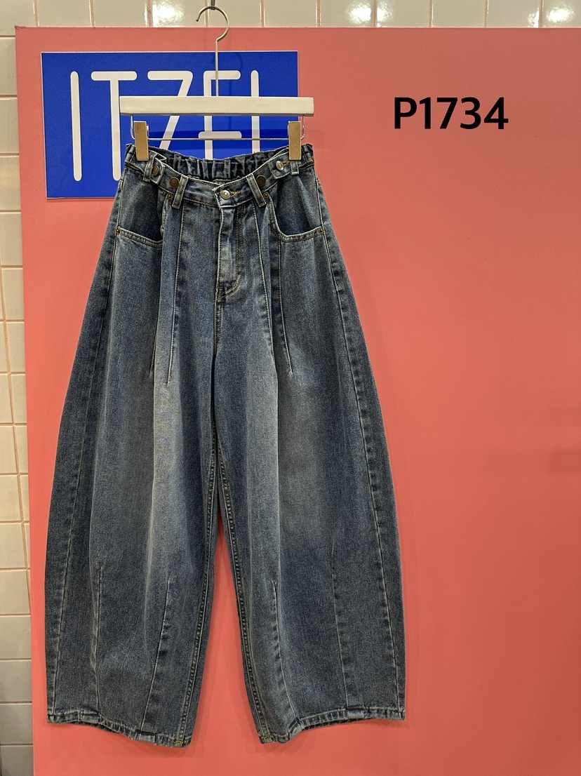 ITZEL韓國直郵女士新品熱賣休閑時尚真品人氣職業推薦牛仔褲ITZEL牛仔褲