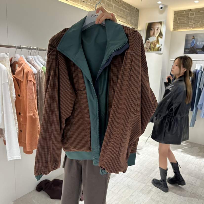 FLEEK東大門實拍女裝新品職業人氣休閑真品推薦夾克里外穿Fleek夾克