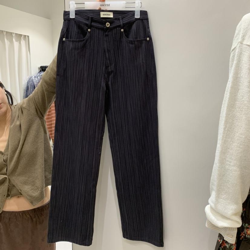 ASCENT東大門直郵女裝新品職業休閑推薦熱賣時尚休閑褲條紋ASCENT休閑褲