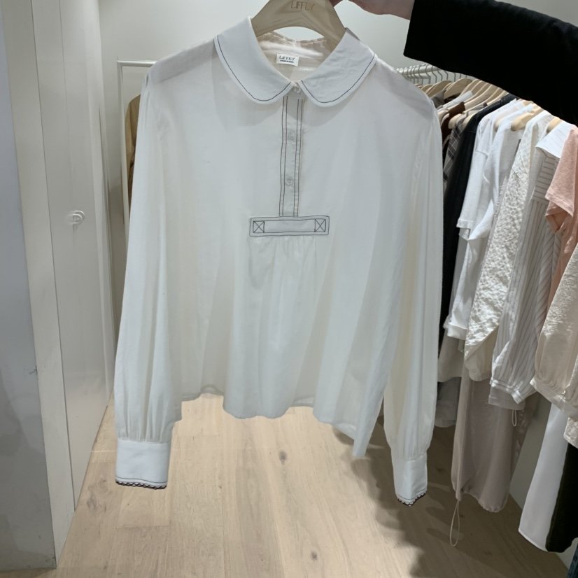 LIFFEY東大門實拍女裝新品時尚休閑推薦真品人氣襯衫蕾絲衫LIFFEY襯衫/蕾絲衫