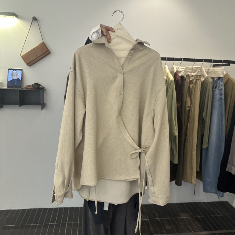 FIND-P韓國直郵女士新品休閑熱賣時尚推薦人氣襯衫蕾絲衫FIND-P襯衫/蕾絲衫