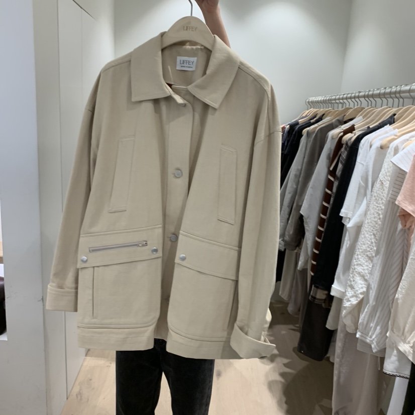 LIFFEY韓國直郵女裝新品推薦時尚真品人氣休閑熱賣夾克口袋LIFFEY夾克