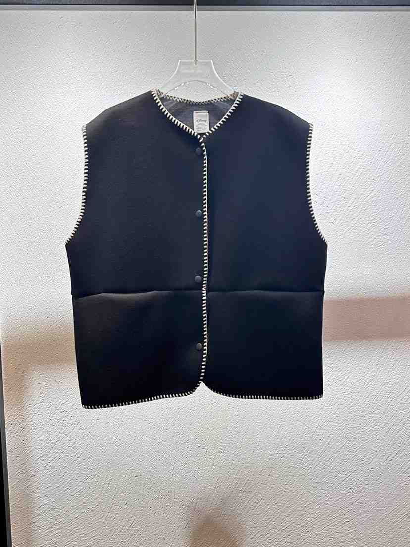 BLACK RIBBON-P韓國代購女裝新款推薦馬甲手工刺繡米奇BLACK RIBBON-P馬甲