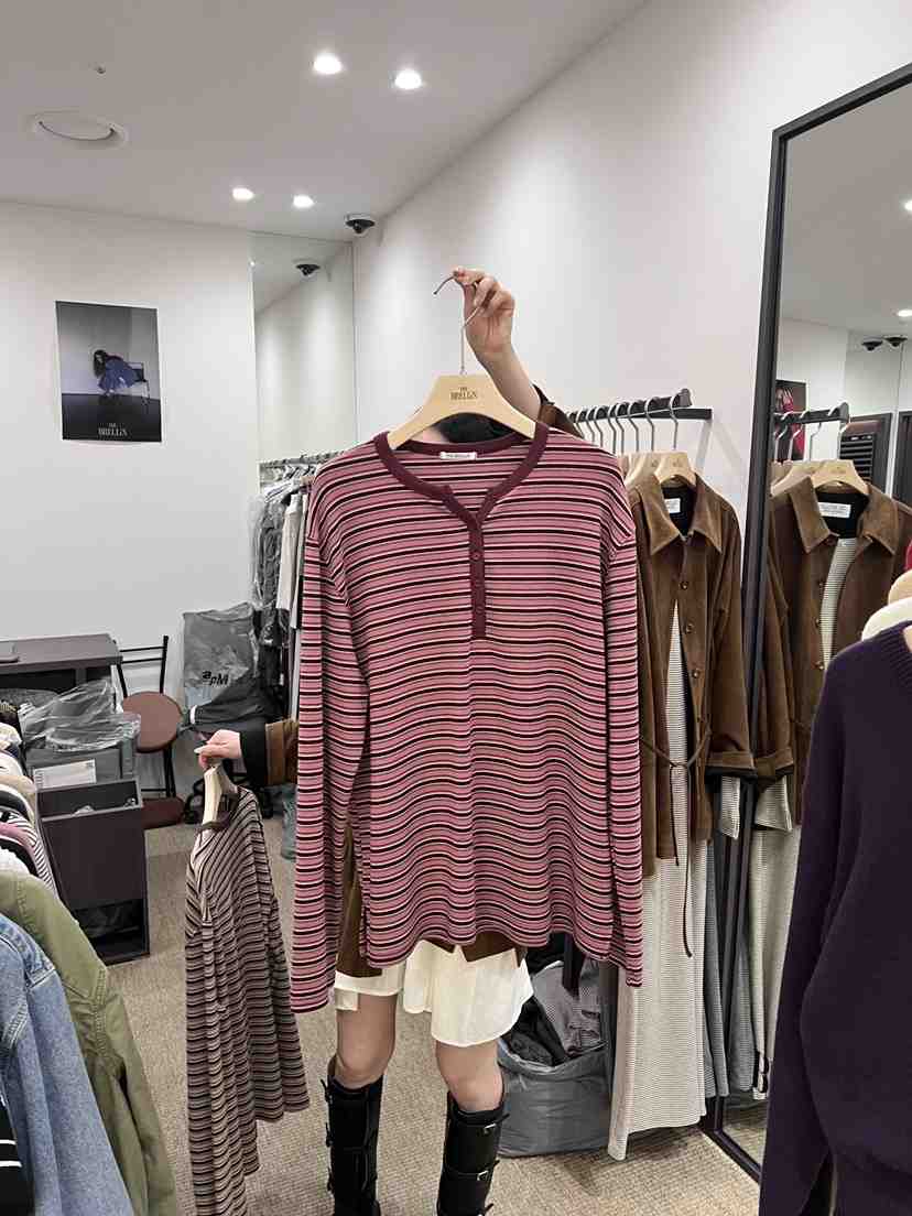 BRELLIN東大門代購女裝新品推薦時尚真品熱賣休閑長袖T恤BRELLIN長袖T恤