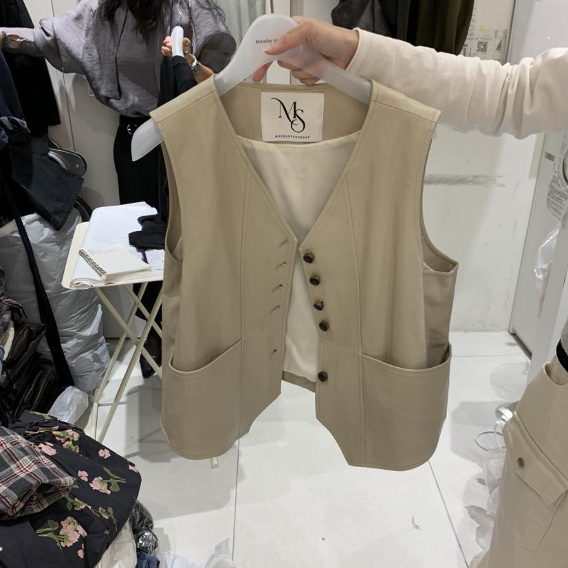 MONDAY TO SUNDAY韓國直郵女裝新品休閑真品熱賣推薦馬甲MONDAY TO SUNDAY馬甲
