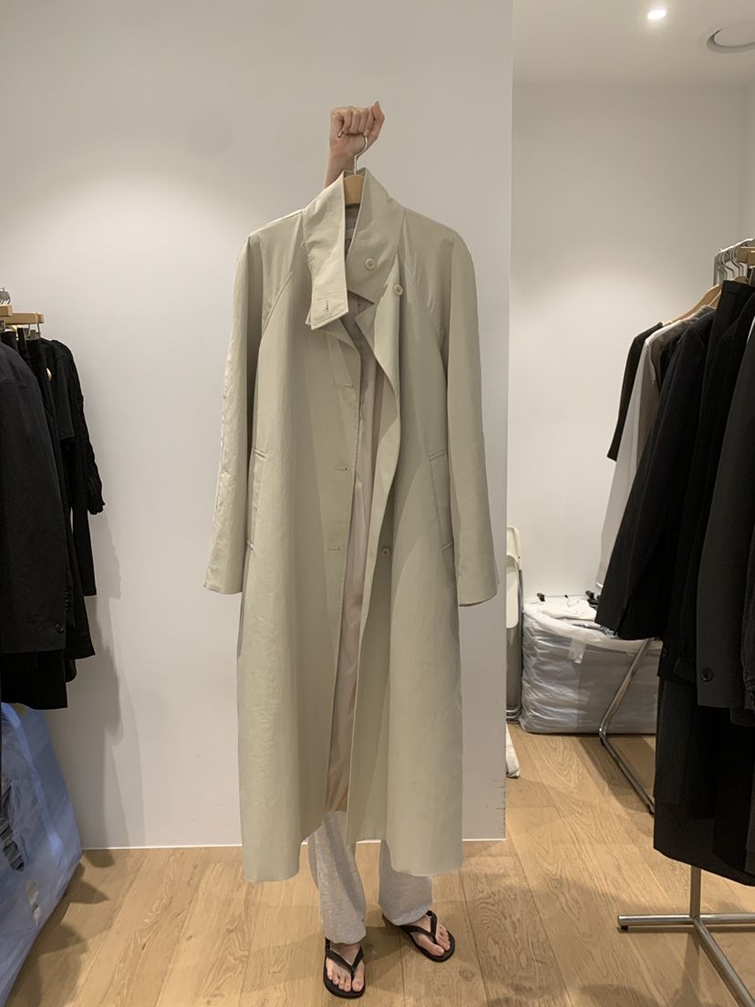OUR-A/NOVAE東大門實拍女裝新品休閑人氣真品長款風衣高領OUR/NOVAE長款風衣