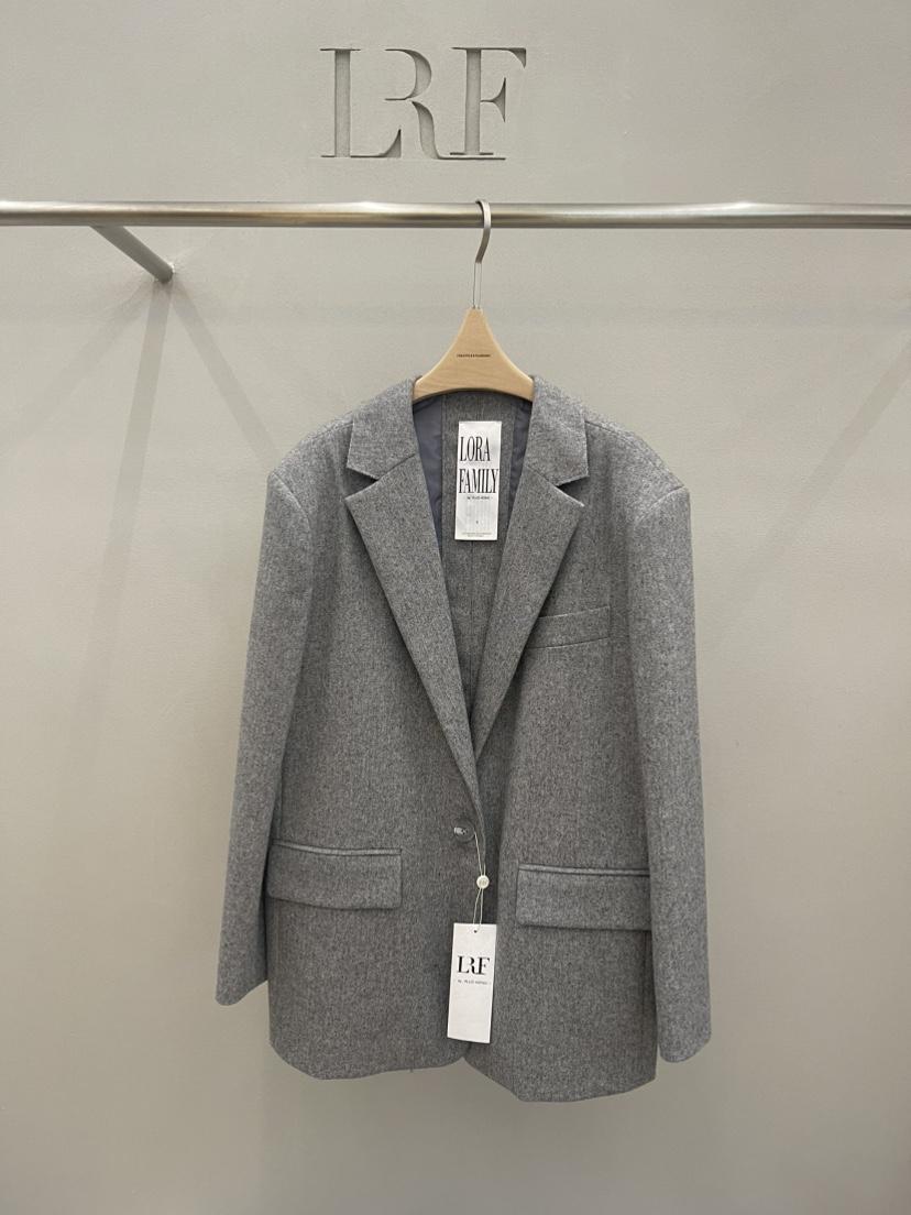 PLUS HONG-P東大門代購女裝新款真品西裝西服羊毛人字紋LORA FAMILY/PLUS HONG西裝/西服