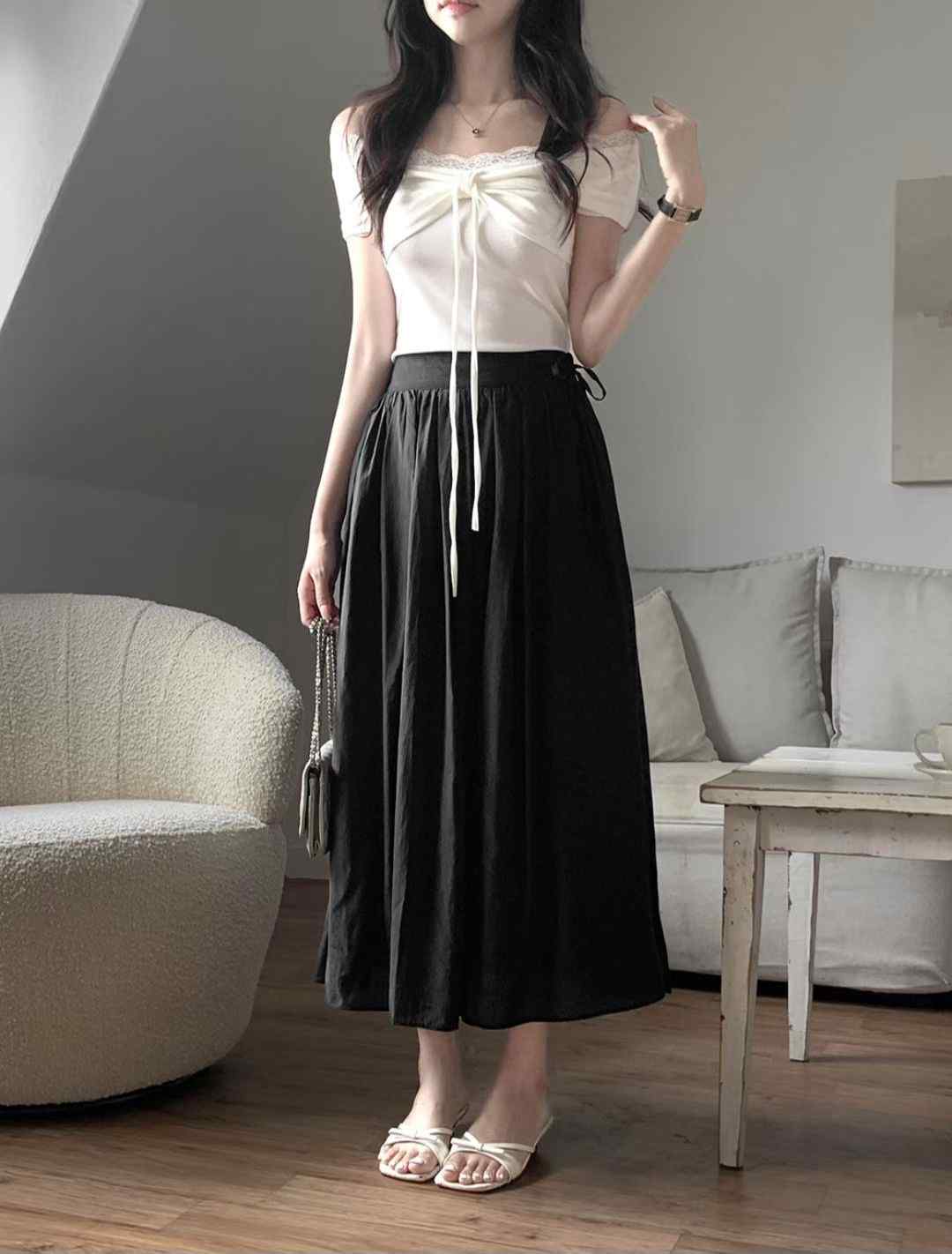 LOVE AND PEARLS東大門實拍女裝新品人氣休閑時尚真品長裙LOVE AND PEARLS長裙