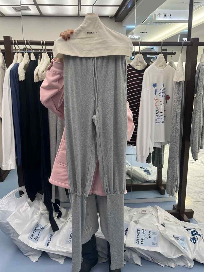DELICATE東大門實拍女裝新款真品推薦人氣休閑休閑褲保暖DELICATE休閑褲