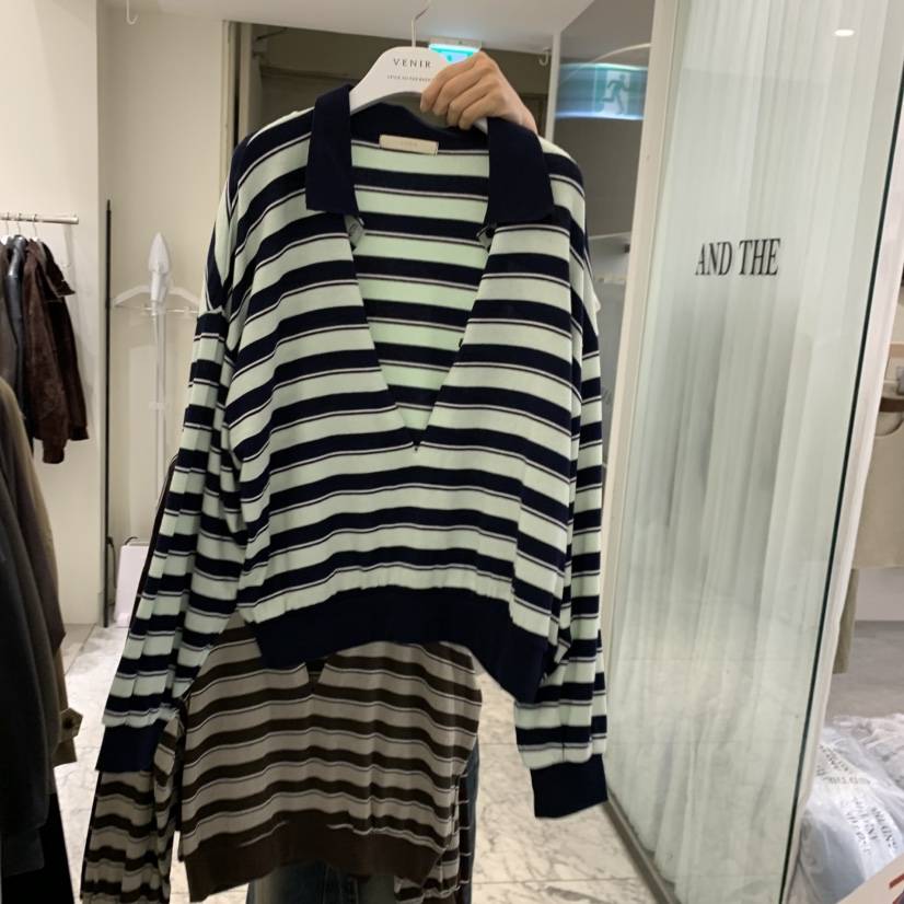 VENIR-A東大門代購女裝新品熱賣時尚人氣真品休閑長袖T恤VENIR-A長袖T恤