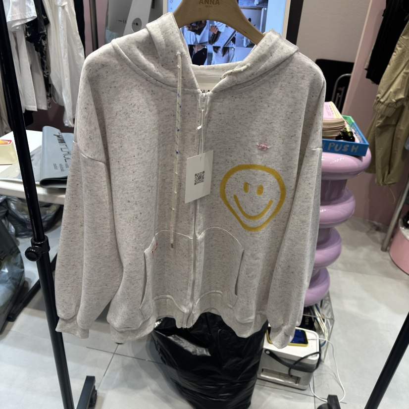 ANNA-P韓國代購女裝新品休閑人氣時尚真品熱賣衛衣拉鏈棉ROOKIE BUD-P衛衣