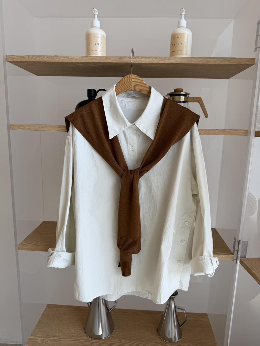 LAUNDRY東大門實拍女裝新品推薦真品時尚襯衫蕾絲衫披肩套裝LAUNDRY襯衫/蕾絲衫
