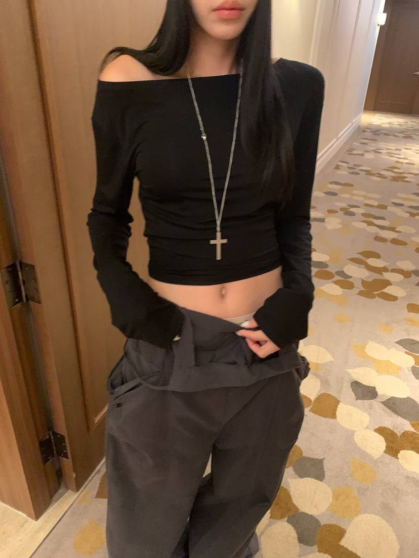BADCALM東大門直郵女士新品人氣熱賣休閑真品時尚長袖T恤BADCALM長袖T恤