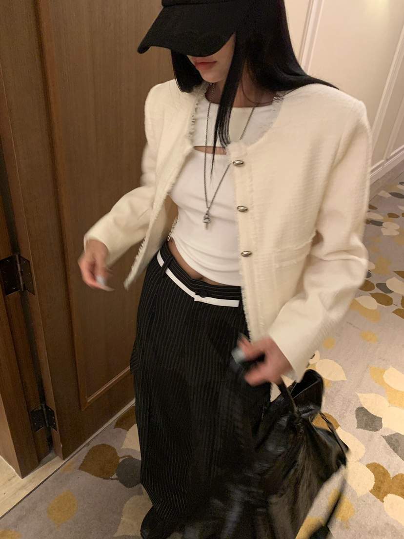 BADCALM東大門代購女裝新品真品人氣推薦休閑時尚夾克花呢BADCALM夾克