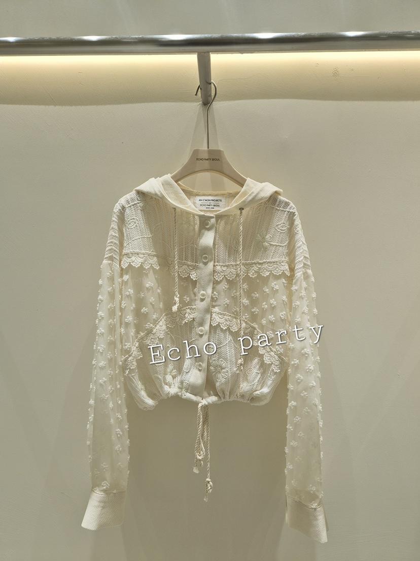 ECHOPARTY東大門代購女士新品熱賣休閑推薦人氣襯衫蕾絲衫Echo party襯衫/蕾絲衫