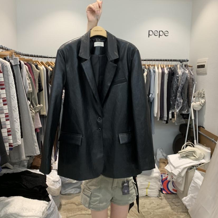 ALMOND PEPE東大門代購女士新款休閑人氣推薦真品時尚皮衣ALMOND PEPE皮衣