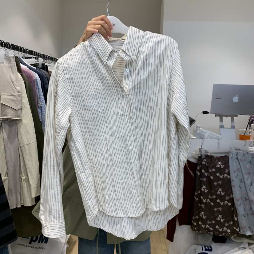 RUMIRU/AWEAR東大門實拍女士新品真品熱賣襯衫蕾絲衫條紋awear/RUMIRU襯衫/蕾絲衫