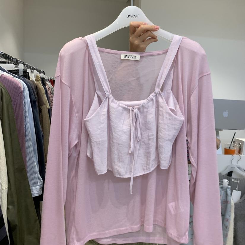 RUMIRU/AWEAR東大門直郵女士新款真品推薦吊帶背心不含緞帶awear/RUMIRU吊帶/背心