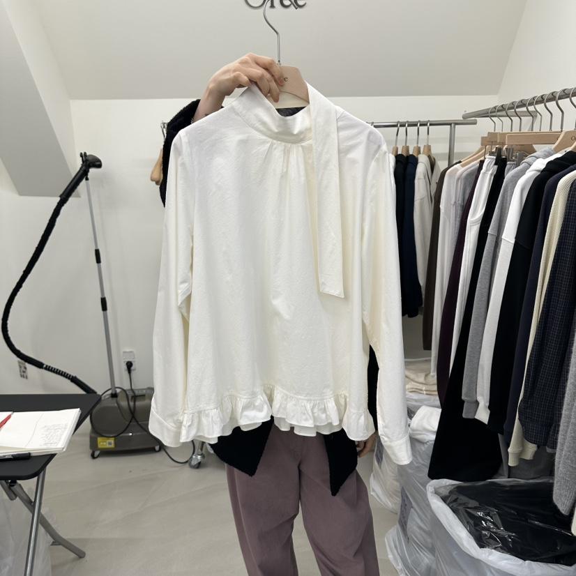 OREE東大門代購女裝新品推薦休閑時尚真品襯衫蕾絲衫圍巾Oree襯衫/蕾絲衫