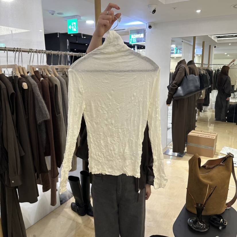 KOIVUE東大門實拍女裝新品真品人氣推薦時尚長袖T恤天絲纖維KOIVUE長袖T恤