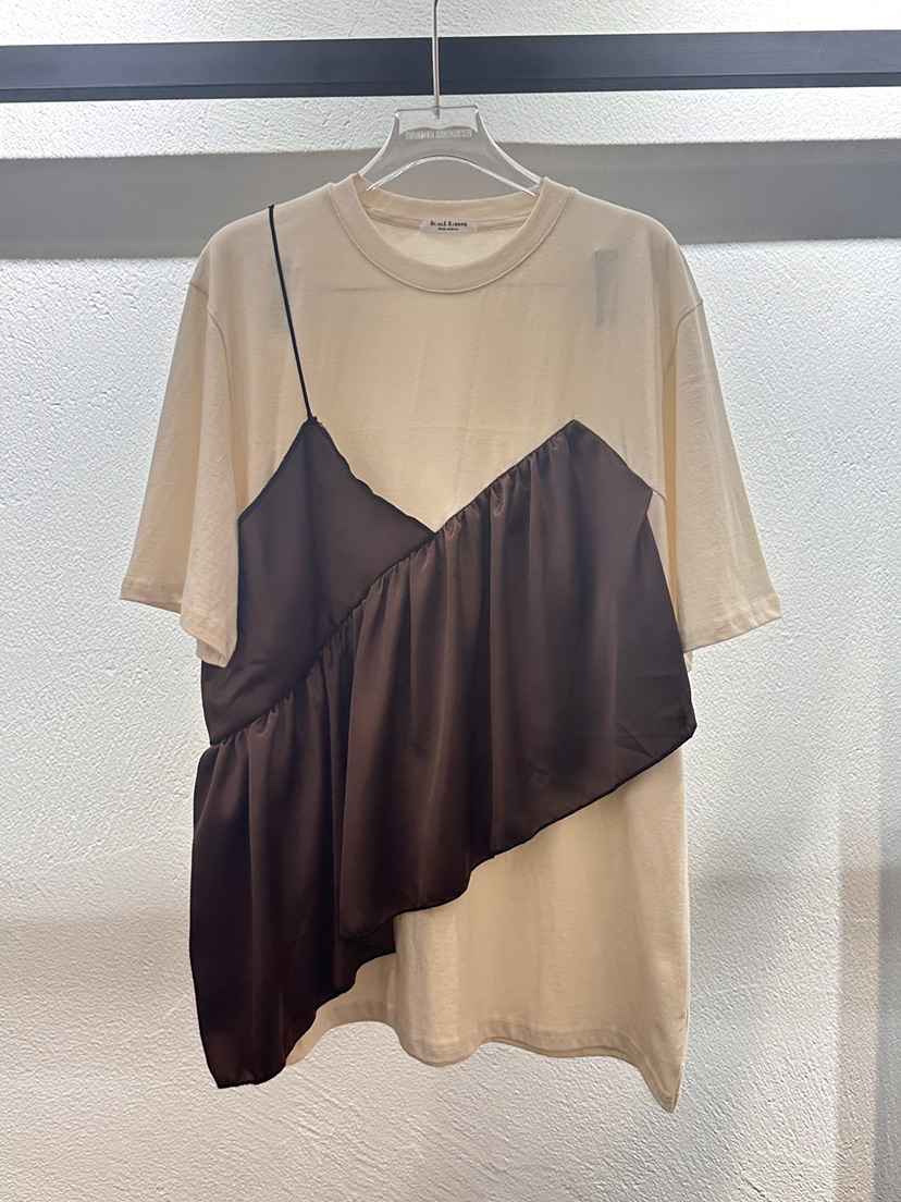 BLACK RIBBON-P東大門實拍女裝新款休閑時尚真品T恤假兩件BLACK RIBBON-PT恤