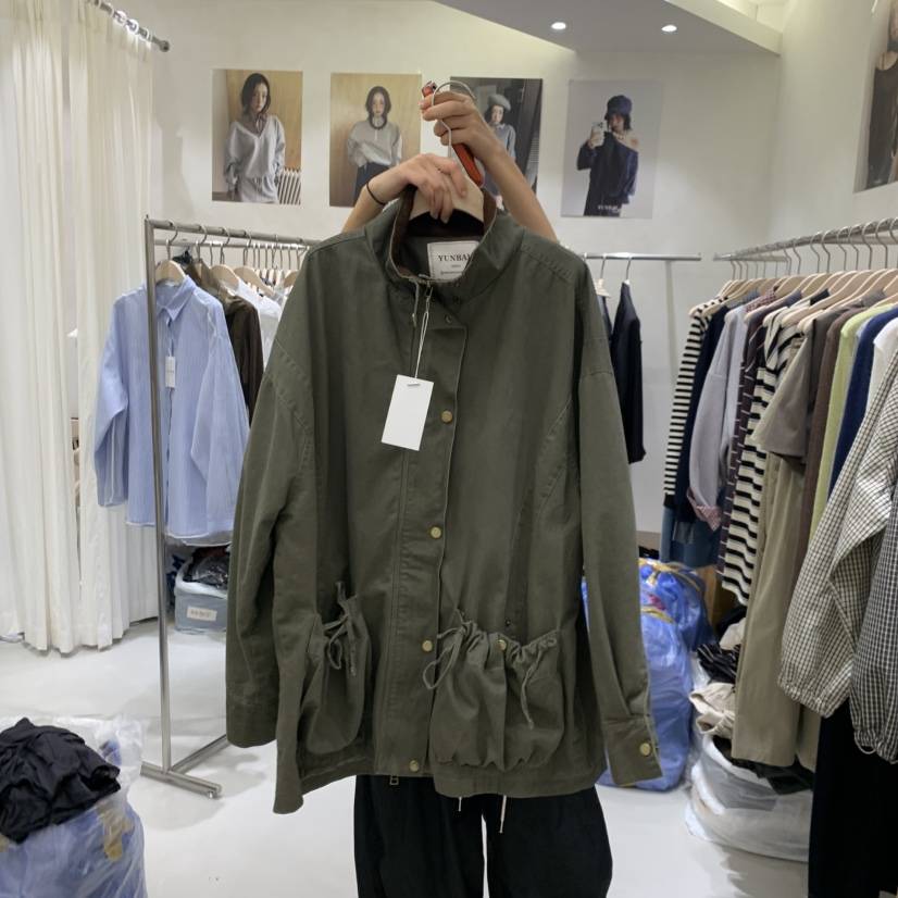 YUNBAL東大門代購女士新品時尚熱賣休閑人氣推薦夾克水洗YUNBAL夾克