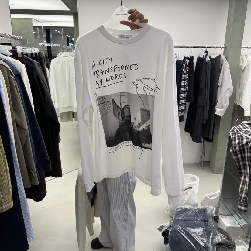 NOTHING MORE東大門實拍女裝新品人氣推薦真品熱賣長袖T恤NOTHING MORE長袖T恤