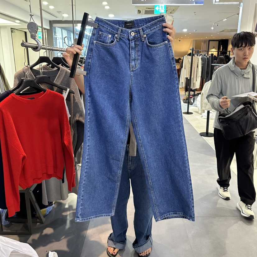 ELF-L韓國代購女裝新品真品時尚休閑人氣熱賣牛仔褲皮革PROJECT ELF牛仔褲