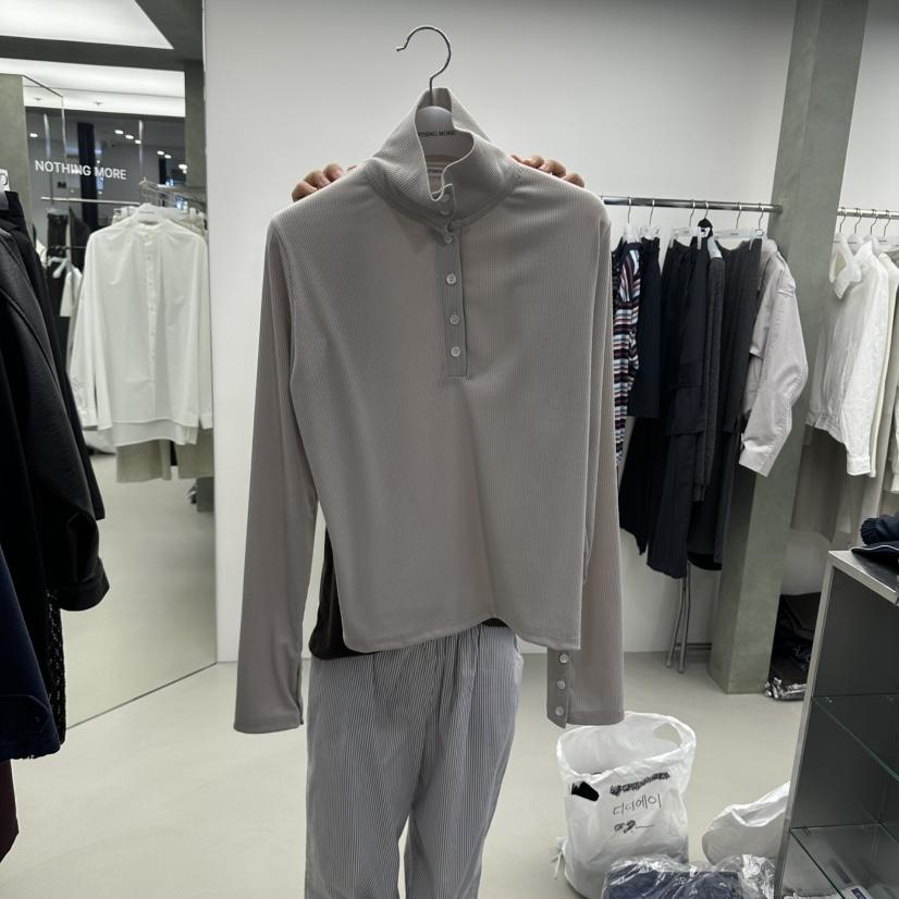 NOTHING MORE東大門代購女士新品推薦熱賣襯衫蕾絲衫羅紋NOTHING MORE襯衫/蕾絲衫