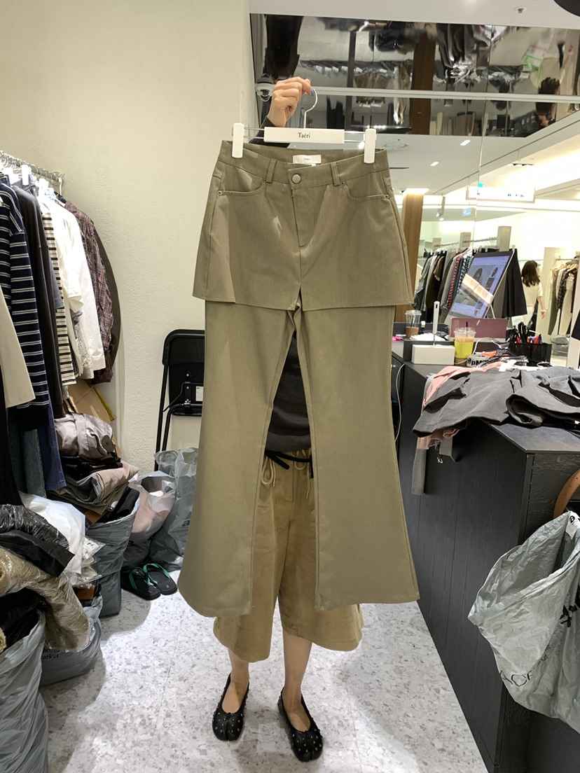 TAERI韓國代購女裝新品真品休閑時尚人氣熱賣推薦裙褲喇叭TAERI/CEDARWOOD裙褲