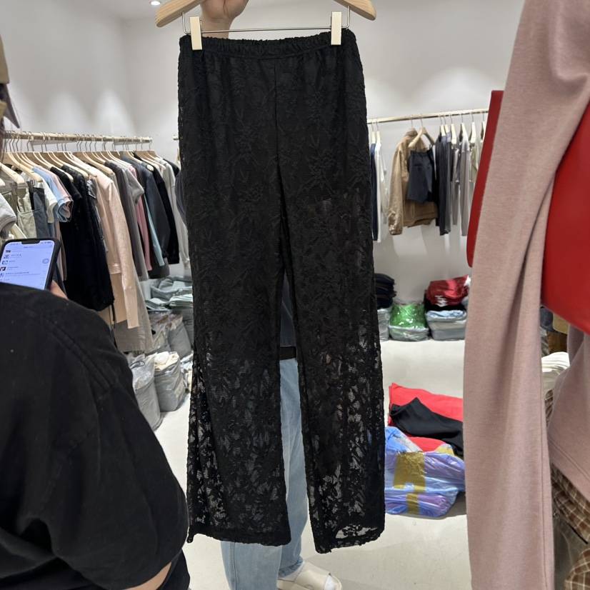 CONNAUGHT/DAILYJUD韓國代購女士新品人氣休閑褲花朵蕾絲CONNAUGHT/DAILYJUD休閑褲