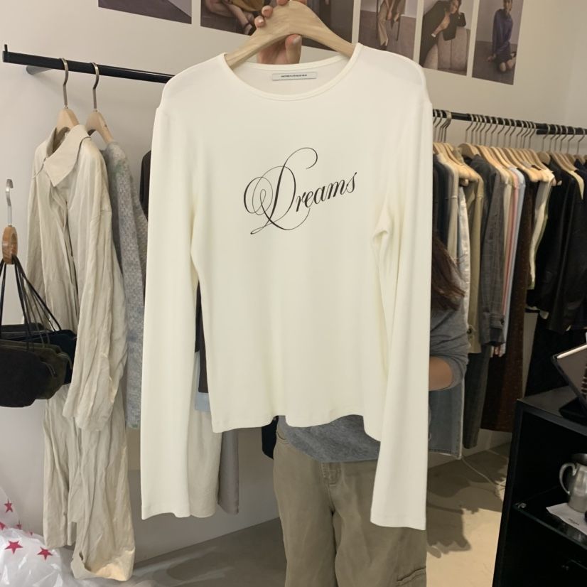 PLATE韓國直郵女士新品推薦時尚休閑人氣真品熱賣長袖T恤ANOTHER PLATE MOOD WEAR長袖T恤