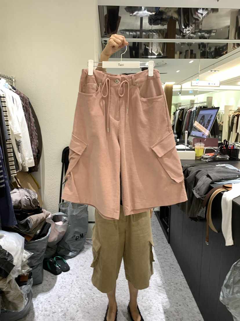 TAERI韓國直郵女裝新款休閑人氣時尚真品熱賣短褲燈芯絨工裝TAERI/CEDARWOOD短褲