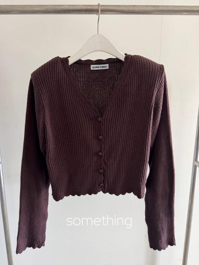 SOMETHING-L/FANCY東大門直郵女裝新品時尚休閑開衫羊絨SOMETHING-L/FANCY開衫