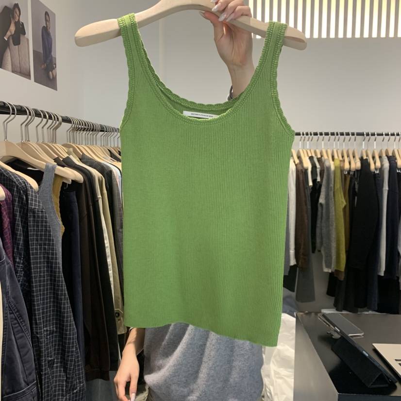PLATE韓國代購女裝新款熱賣真品時尚推薦休閑人氣吊帶背心ANOTHER PLATE MOOD WEAR吊帶/背心