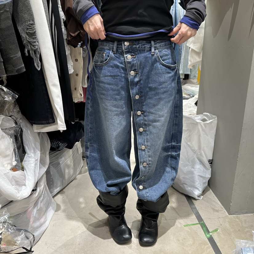MOMAZU韓國直郵女裝新品休閑時尚熱賣真品推薦人氣牛仔褲MOMAZU牛仔褲