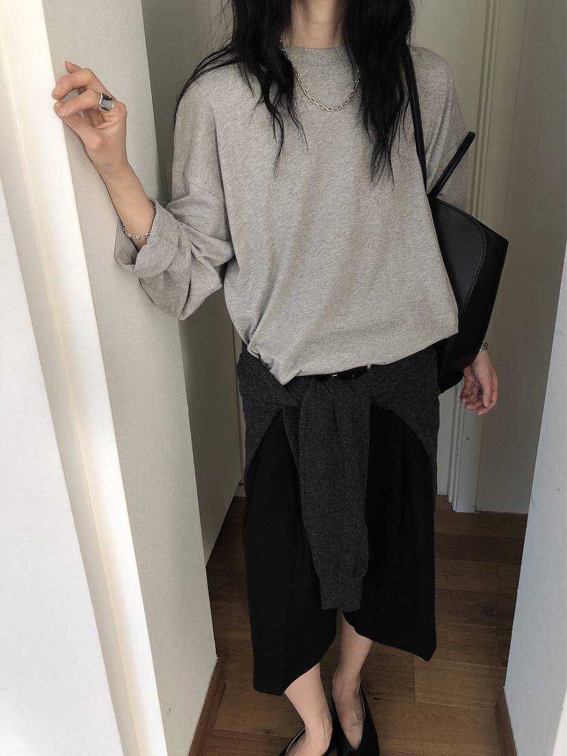 LE BUTTER東大門實拍女士新款推薦休閑人氣真品時尚長袖T恤LE BUTTER長袖T恤