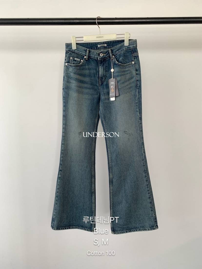 UNDERSON韓國直郵女士新品真品人氣推薦熱賣休閑時尚牛仔褲UNDERSON牛仔褲