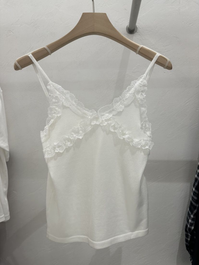RE:FRESH-L東大門直郵女士新品推薦時尚吊帶背心荷葉邊無袖RE:FRESH-L吊帶/背心