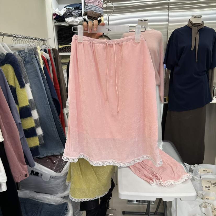 TED韓國代購女士新品人氣時尚休閑熱賣半身裙中短裙天鵝絨TED半身裙/中短裙