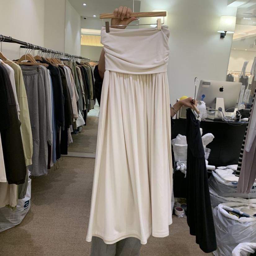 BREEZE東大門直郵女士新品時尚休閑真品推薦人氣長裙褶皺BREEZE長裙
