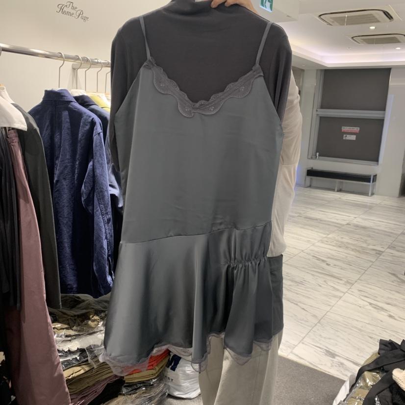 THE HOME PAGE韓國代購女士新品熱賣連衣裙不含內搭蕾絲THE HOME PAGE連衣裙