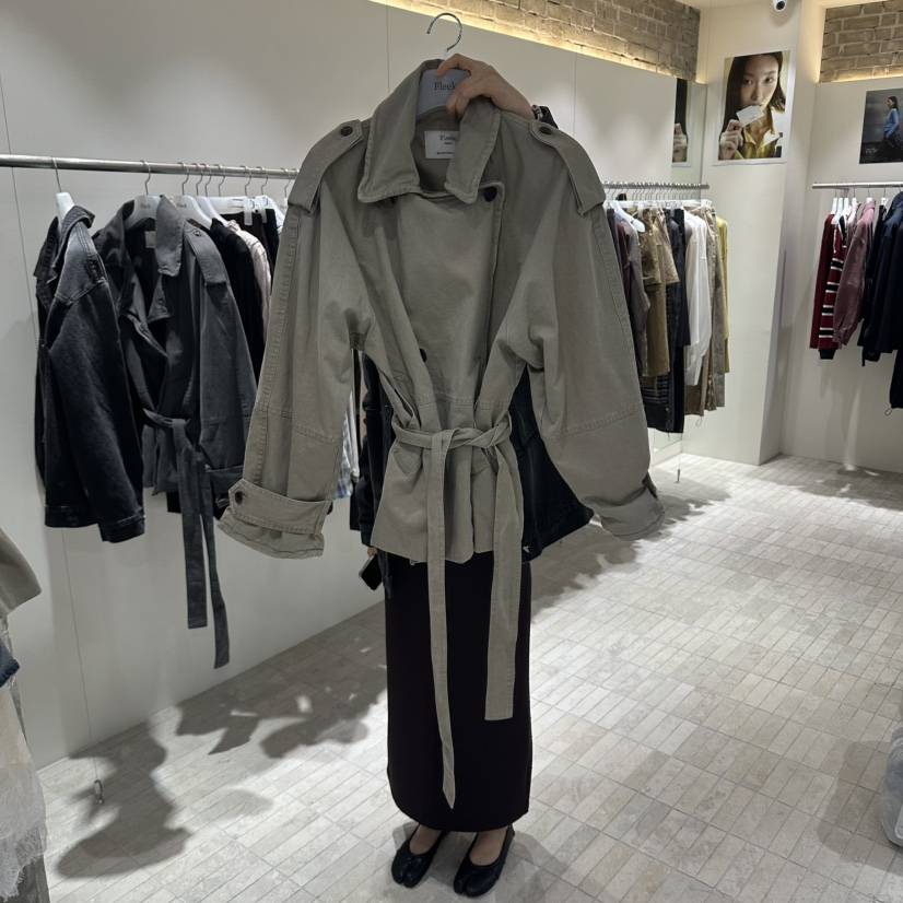 FLEEK東大門直郵女裝新款人氣熱賣時尚休閑真品夾克含腰帶Fleek夾克