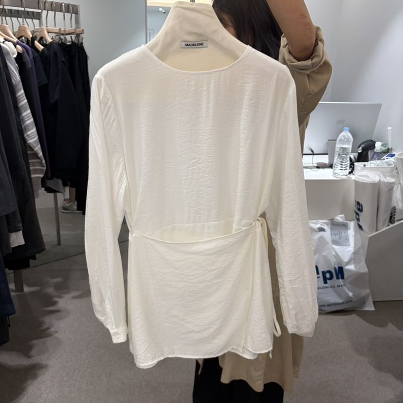 MADELEINE韓國代購女裝新品人氣休閑真品襯衫蕾絲衫假兩件MADELEINE襯衫/蕾絲衫