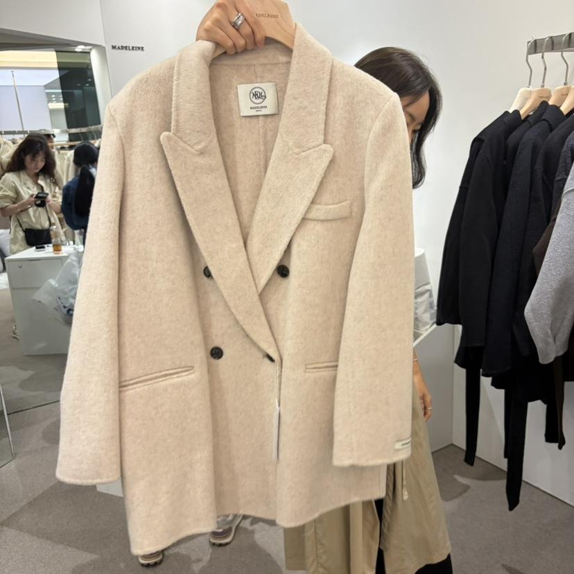MADELEINE韓國直郵女士新品人氣時尚真品推薦短款大衣羊毛MADELEINE短款大衣
