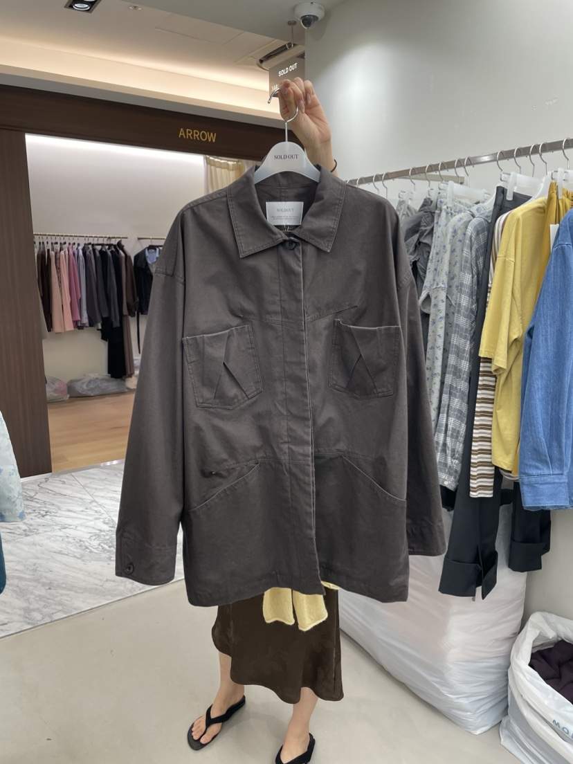 SOLD OUT東大門代購女士新品推薦休閑時尚真品人氣夾克口袋SOLD OUT夾克