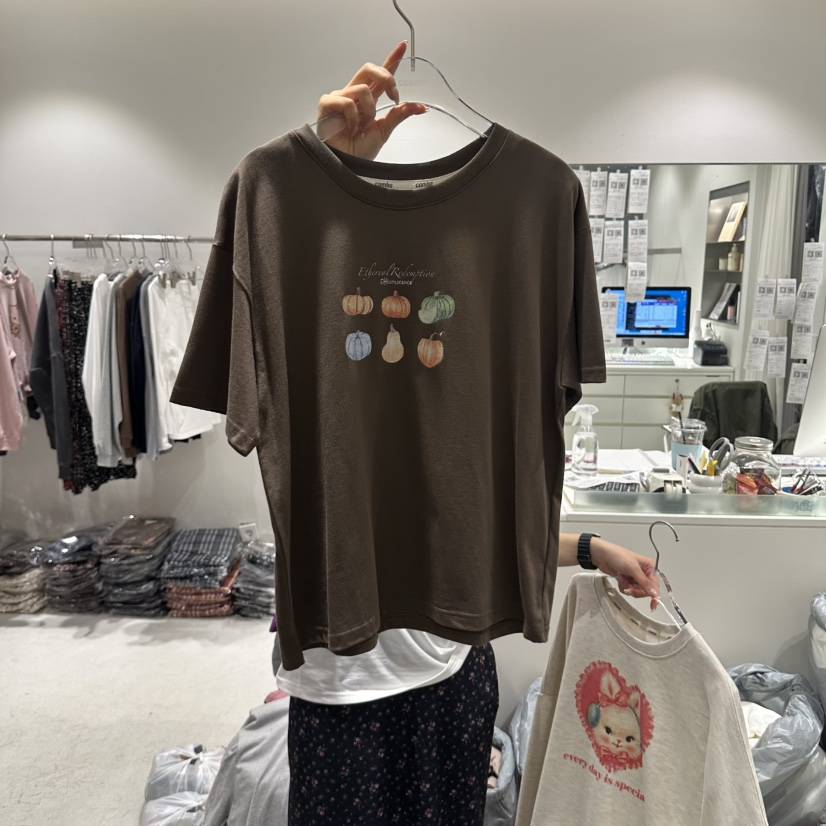 COMBO韓國直郵女裝新品休閑人氣時尚推薦熱賣真品T恤COM_BOT恤