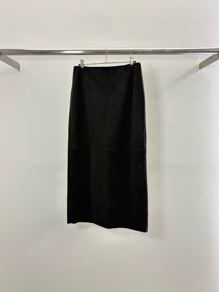 EE97韓國代購女裝新品時尚熱賣真品休閑人氣推薦長裙麂皮EE97長裙